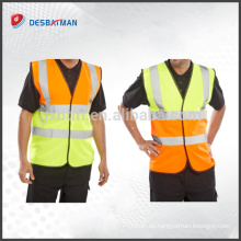 Sicherheit Top Hi Vis Weste Hi-Visibility Reflektierende Arbeit Weste Two Tone